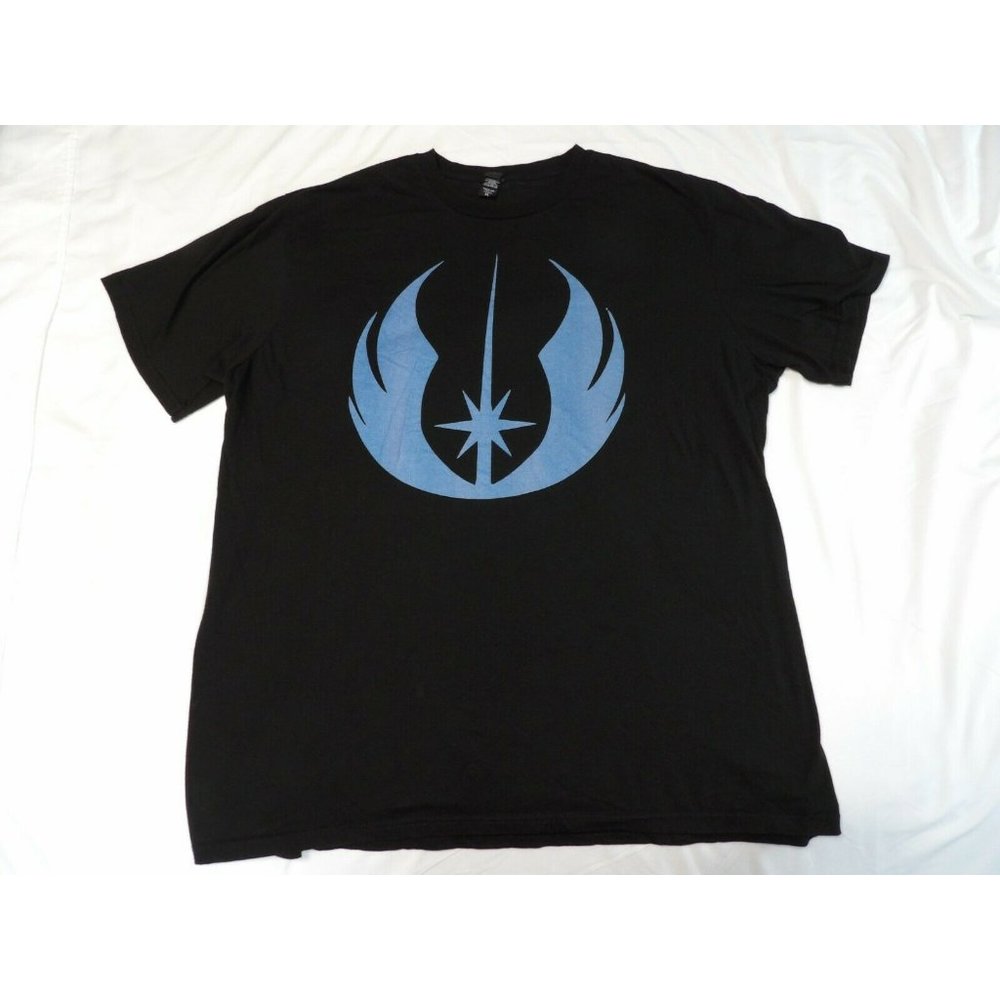 Star Wars Legacy Old Jedi Order Symbol Mens Unisex T-Shirt Black Blue Size XL